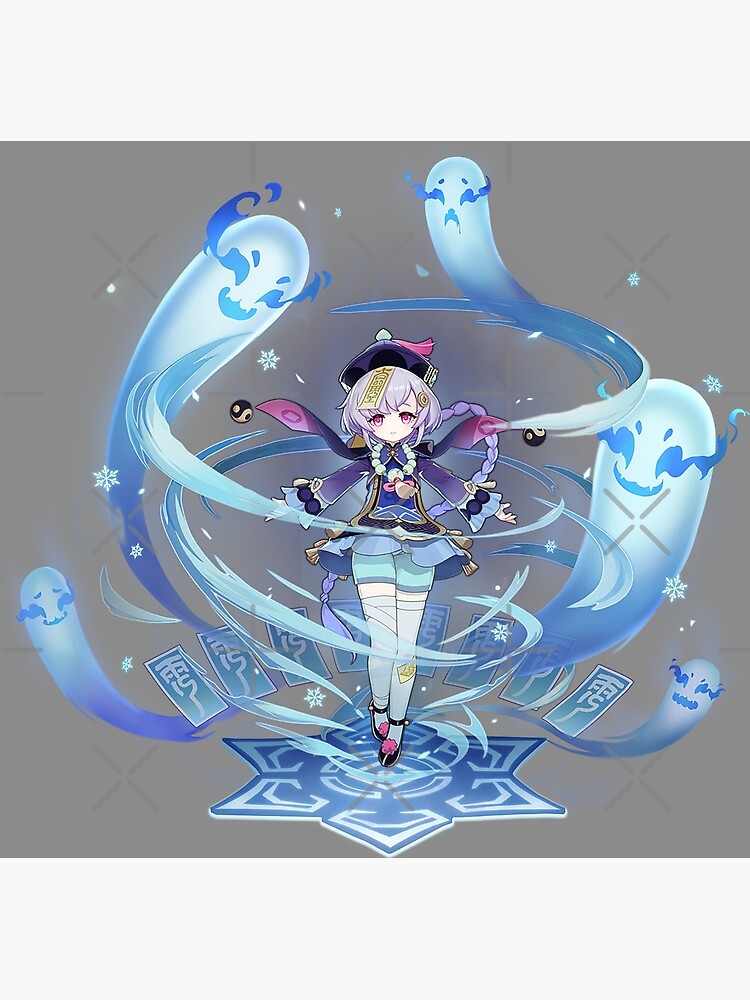 Poster Genshin Impact Qiqi Official Character Wish Gacha Splash