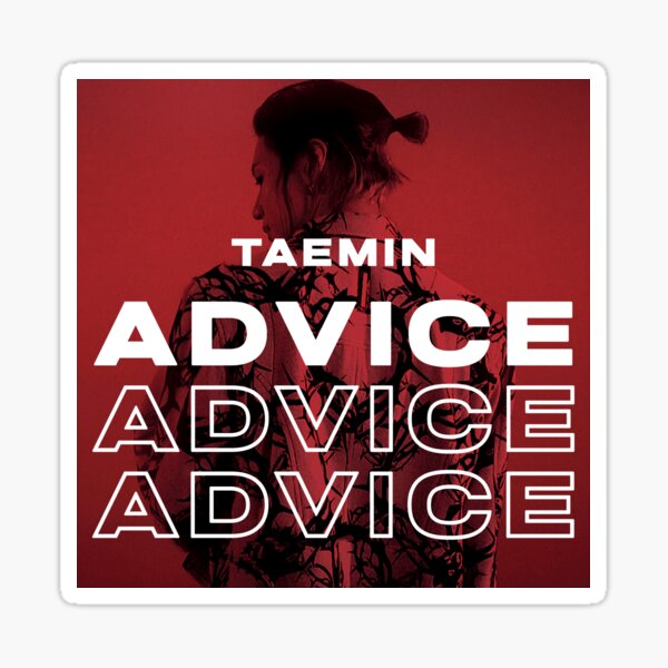 Taemin Advice Sticker For Sale By Stickersworld Redbubble