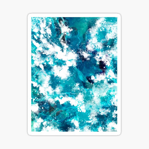 Aerial Galaxy Ocean Sticker For Sale By Caramellacarmel Redbubble