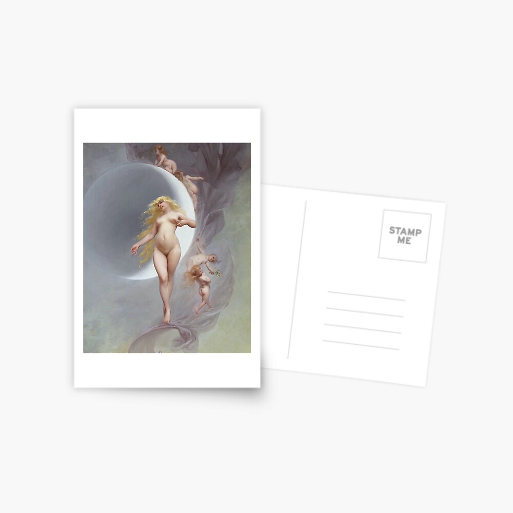 The Planet Venus Luis Ricardo Falero Postcard For Sale By Iconicpaintings Redbubble