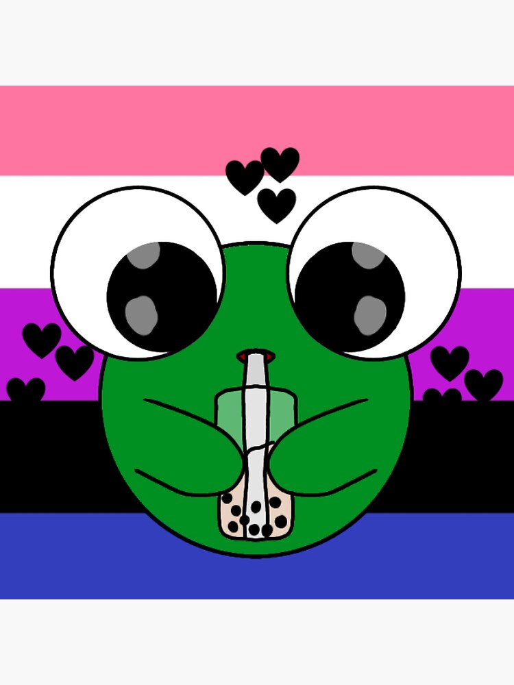 Gender Fluid Pride Frog Sticker For Sale By MushroomBxyShop Redbubble