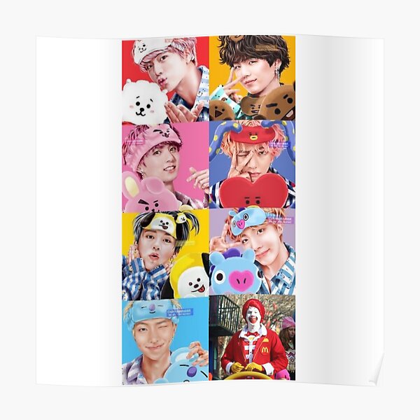 Bts Mcdonalds Poster By Nightraid Ii Redbubble