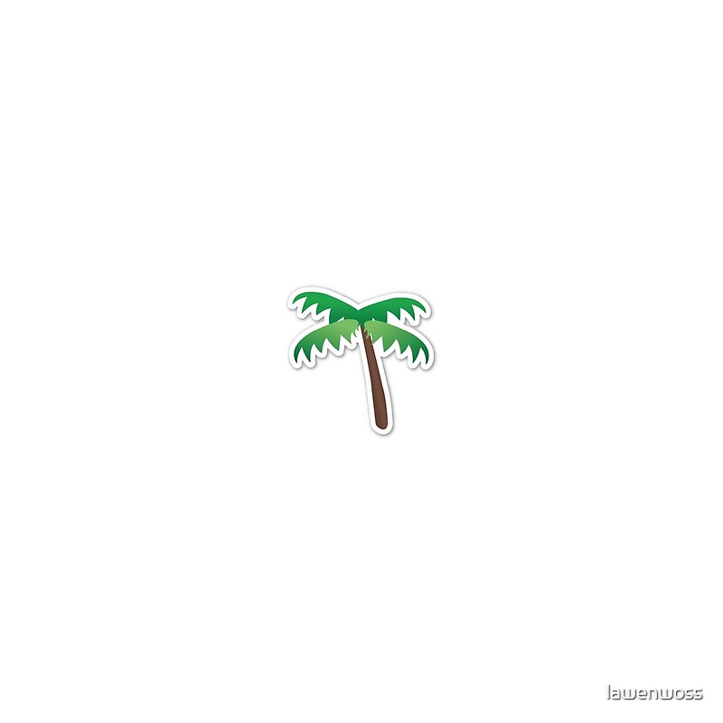 "palm tree emoji" Throw Pillows by lawenwoss Redbubble