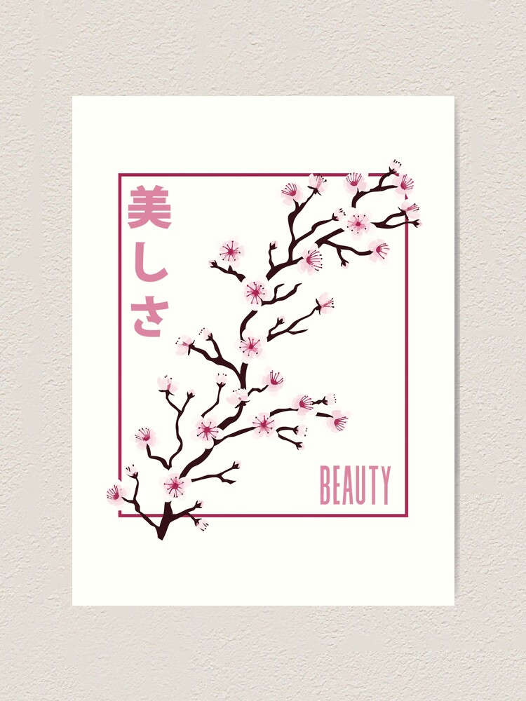 Sakura Vaporwave Blossom Beauty Retro 90s Aesthetic Japanese Art