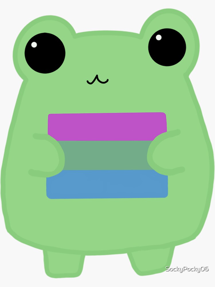 Polysexual Pride Frog Sticker For Sale By SockyPocky06 Redbubble