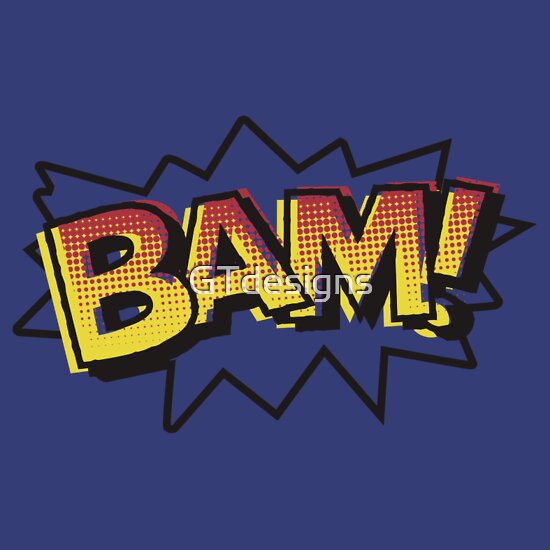 Bam Comic Onomatopoeia T Shirts And Hoodies By Gtdesigns Redbubble