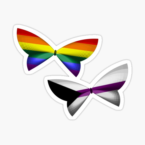 Gay Demisexual Pride Butterflies Sticker By Shaneisadragon Redbubble