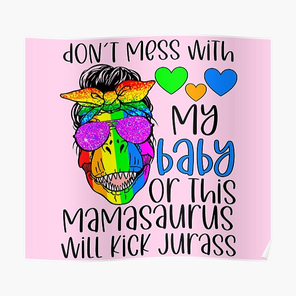 Mom Dinosaur Mamasaurus Lgbt Pride Month Gay Lesbian Pansexual