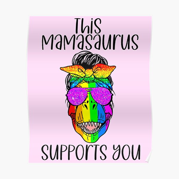 Mamasaurus Mom Dinosaur Lgbt Pride Month Gay Lesbian Pansexual