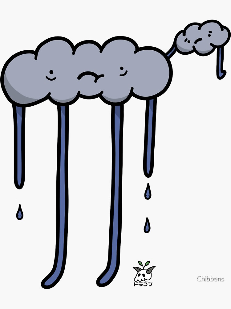 Cloud Elemental Sticker For Sale By Chibbens Redbubble