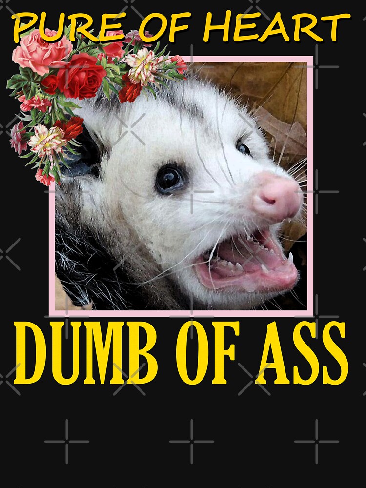 Dumb Of Ass Opossum T Shirt For Sale By Almondartsy Redbubble