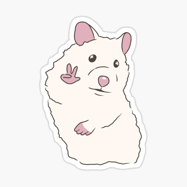 Hamster Peace Sign Meme Sticker For Sale By Pauli Redbubble