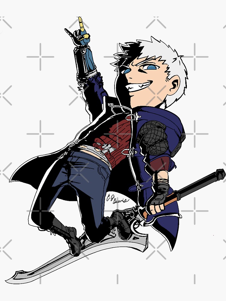 Nero Devil May Cry Sticker By Trashforparx Redbubble