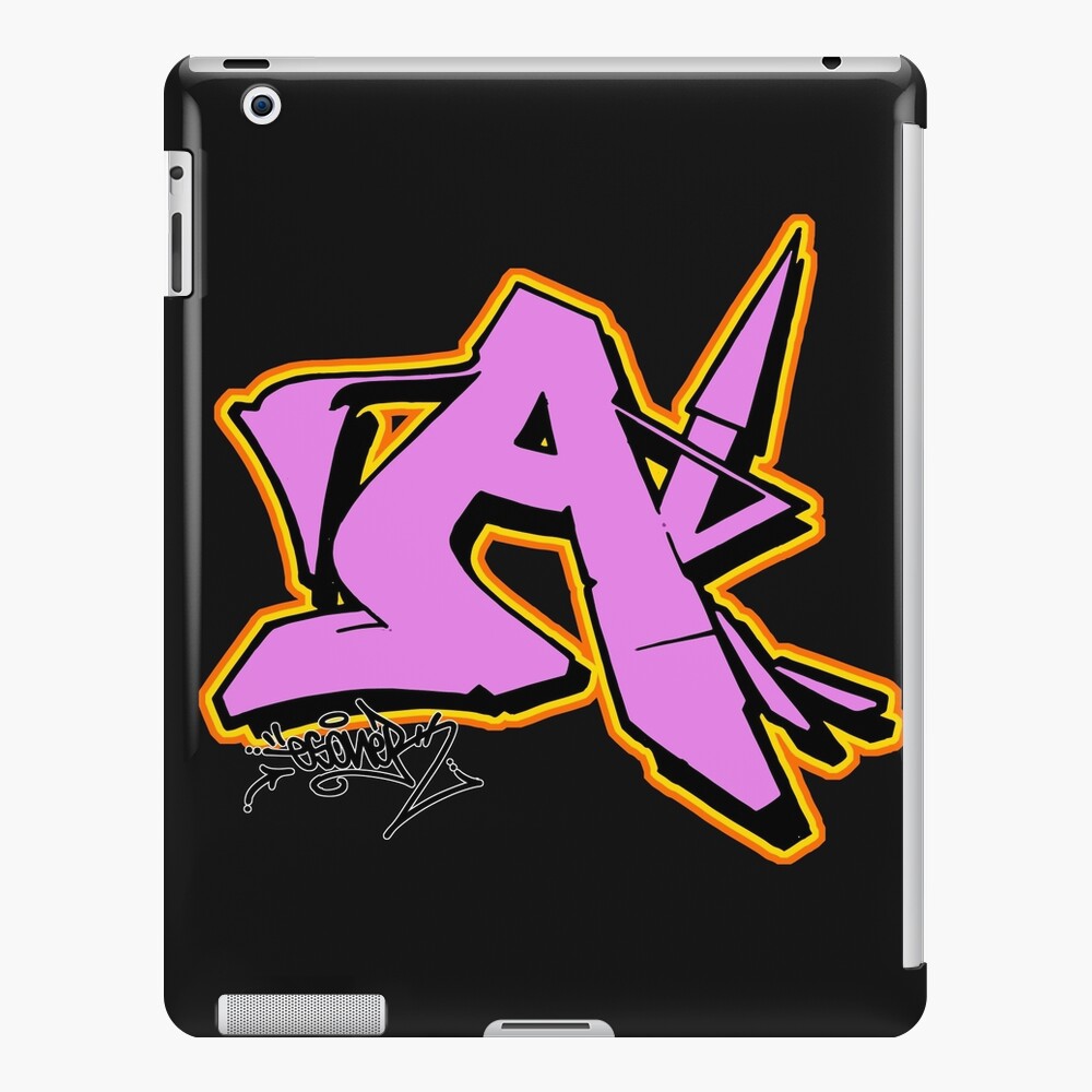 Pink Letter A By Esone Urban Graffiti Street Style Ipad Case Skin