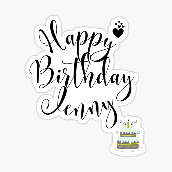 Happy Birthday Greeting Cards Mugs And Stickers Sticker By