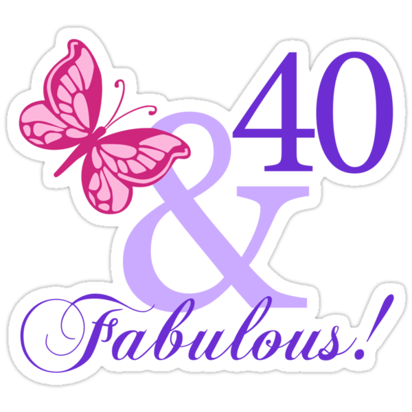 Happy 40th Birthday Png Clip Art Library