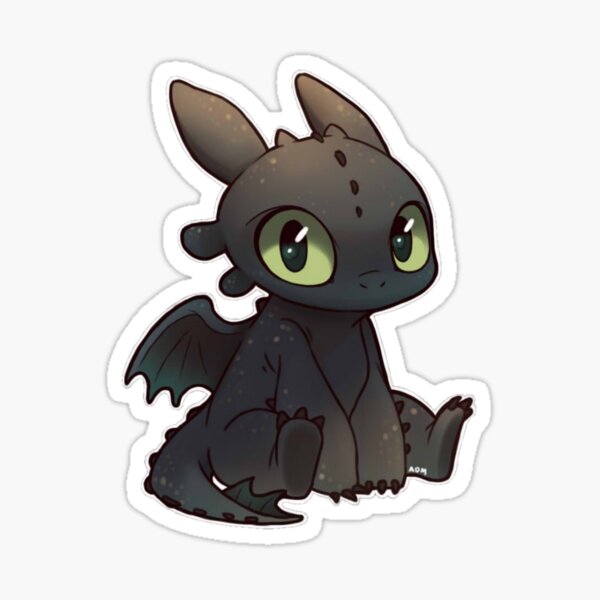 Chibi Toothless Night Fury Sticker For Sale By Artask Redbubble