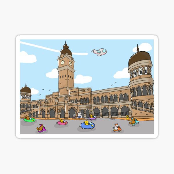 Boboshi At Dataran Merdeka Sticker For Sale By Najlaarzk Redbubble