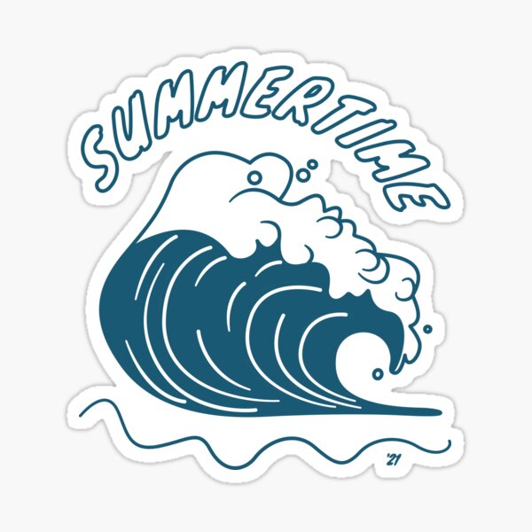 Ocean Wave Sticker For Sale By Ciaobebo Redbubble