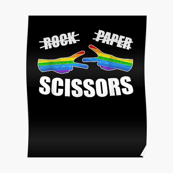 Rock Paper Scissors Lgbt Q Gay Pride Proud Ally Rainbow Flag Costume