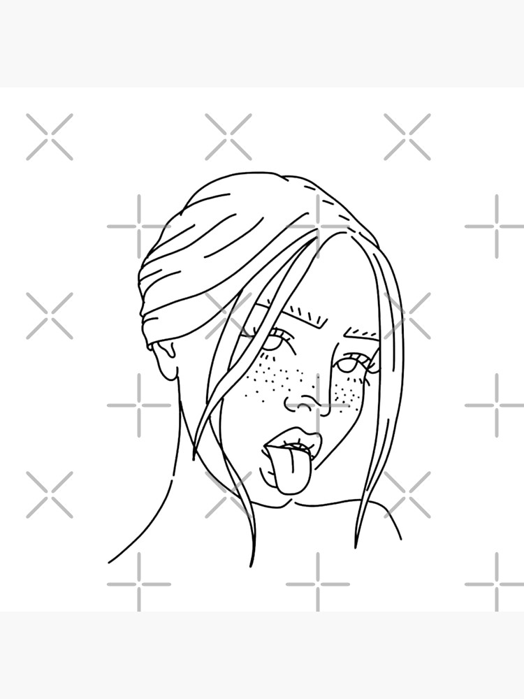 Ahegao Sexy Face Poster For Sale By Bebykia Redbubble