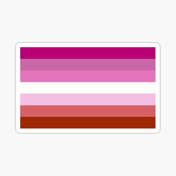 Lipstick Lesbian Pride Flag Sticker For Sale By ThatGirlTheyKno