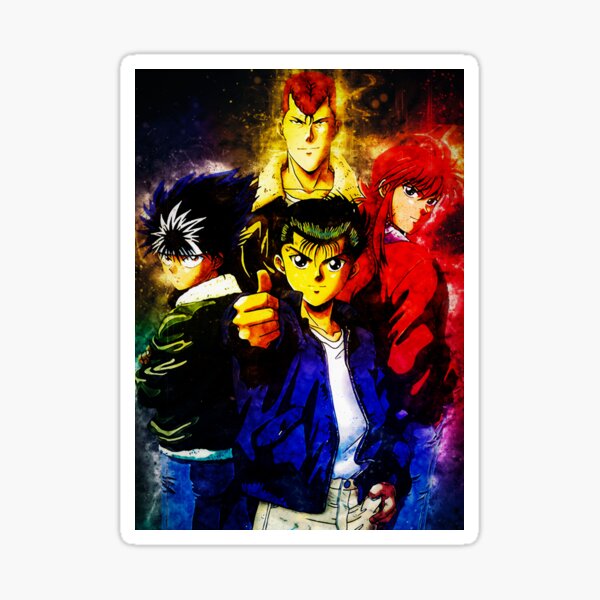 Yusuke Urameshi Yu Yu Hakusho Sticker For Sale By Spacefoxart Redbubble