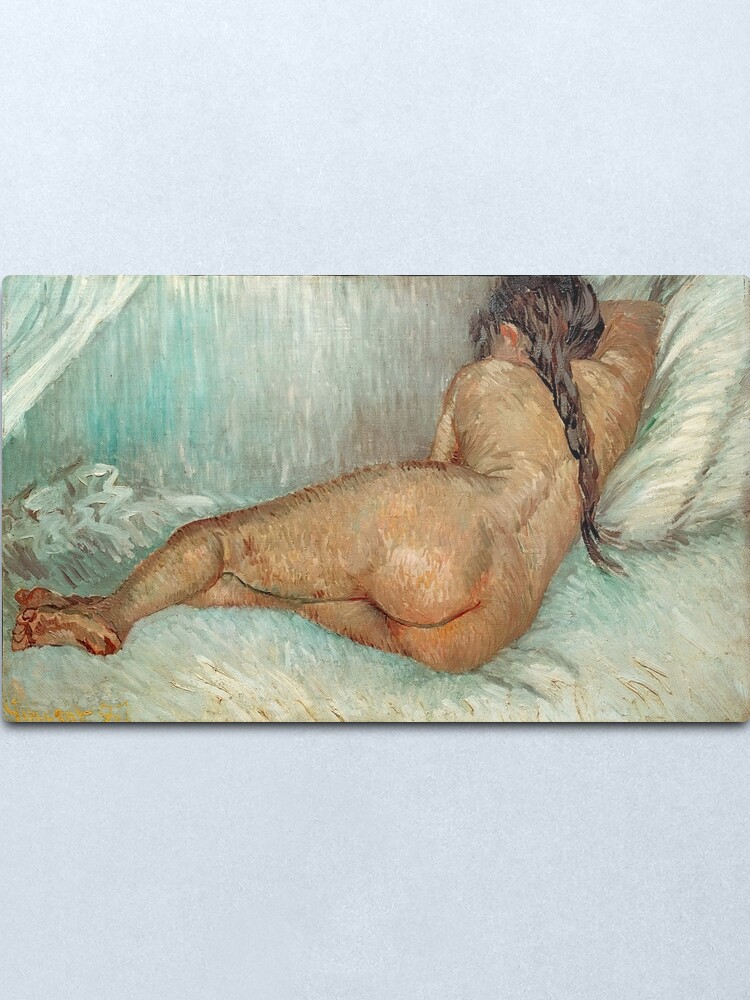 Vincent Van Gogh Nude Woman Reclining Seen From The Back Metal