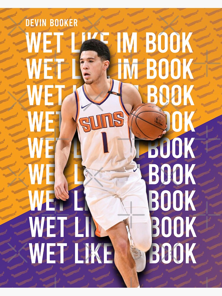 Wet Like Im Book Devin Booker Design Nba Phoenix Suns Sticker For