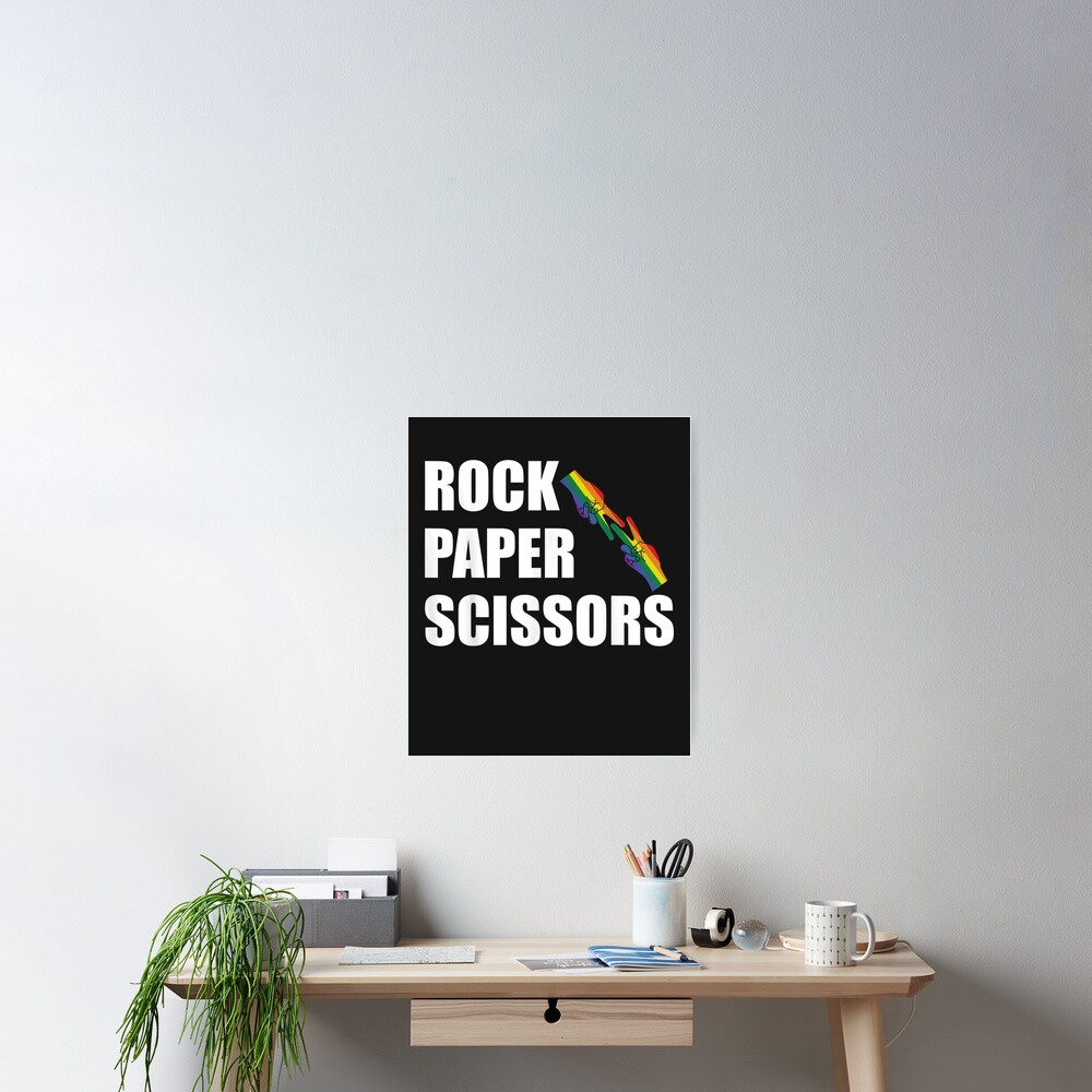 Rock Paper Scissors LGBTQ Awareness For Lesbian Women LGBTQIA