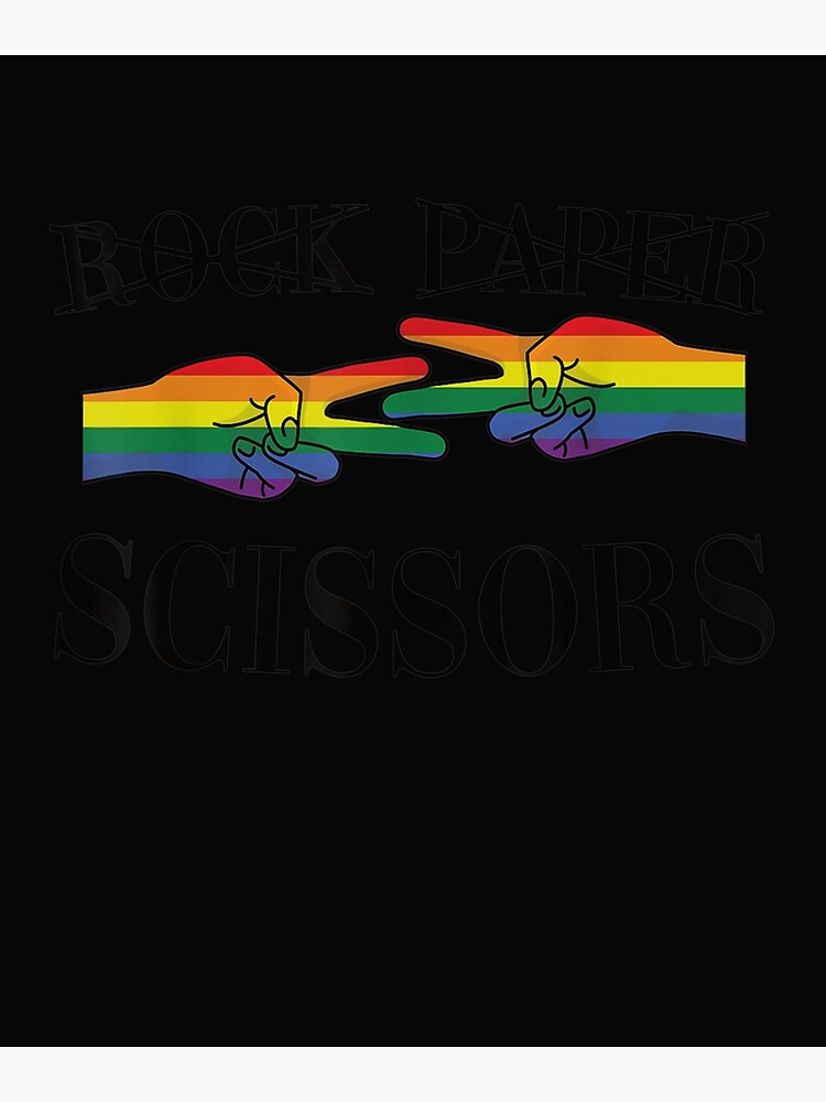 Rock Paper Scissors Lgbtqia Awareness For Lesbian Women Lgbtqia