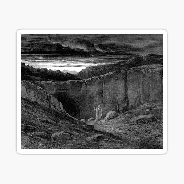 Abandon All Hope Ye Who Enter Here Gustave Dore Sticker By SonoShop