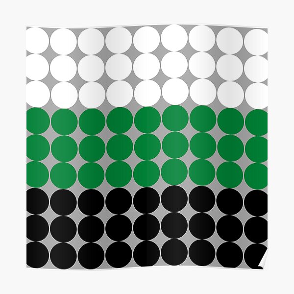 Pride Flag Dots Neutrois Poster For Sale By Thesassypanda Redbubble