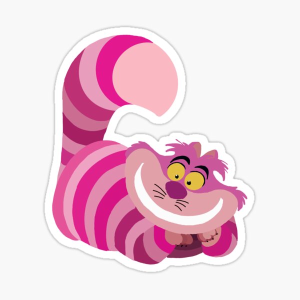 Cheshire Cat Sticker Sticker For Sale By Reisarose Redbubble