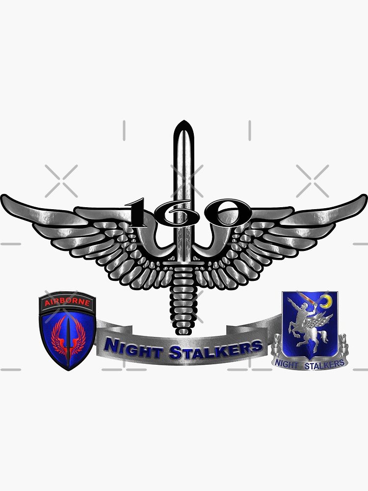 160th Special Operations Aviation Regiment NIGHTSTALKERS Sticker By