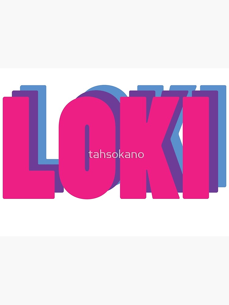 P Ster Pegatina Bi Loki De Tahsokano Redbubble