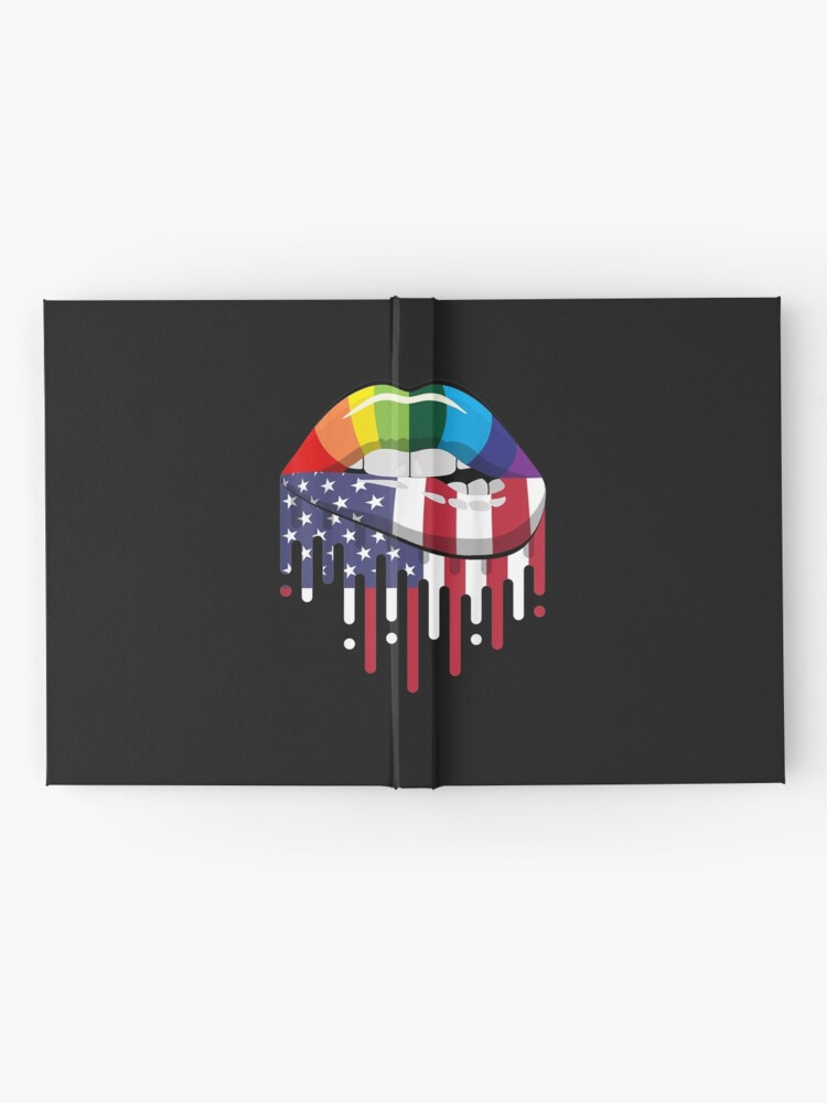 Cuaderno De Tapa Dura LGBT Flag Lip Transgender Lesbian Gay Bisexual