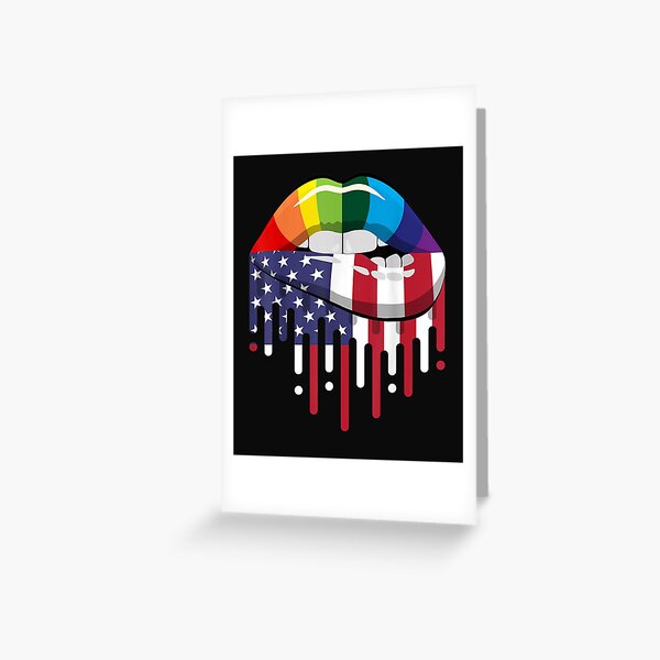 Lgbt Flag Lip Transgender Lesbian Gay Bisexual Usa Flag Lgbtqia