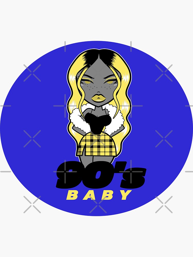 90 S BABY Sticker For Sale By RetroPlaceee Redbubble