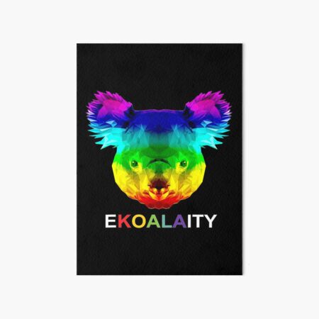 Ekoalaity Cute Koala Bears Gay Lgbt Rainbow Pride Art Board Print By