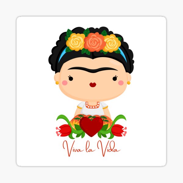 Frida Kahlo Viva La Vida Sticker For Sale By TrendyDesignsB Redbubble