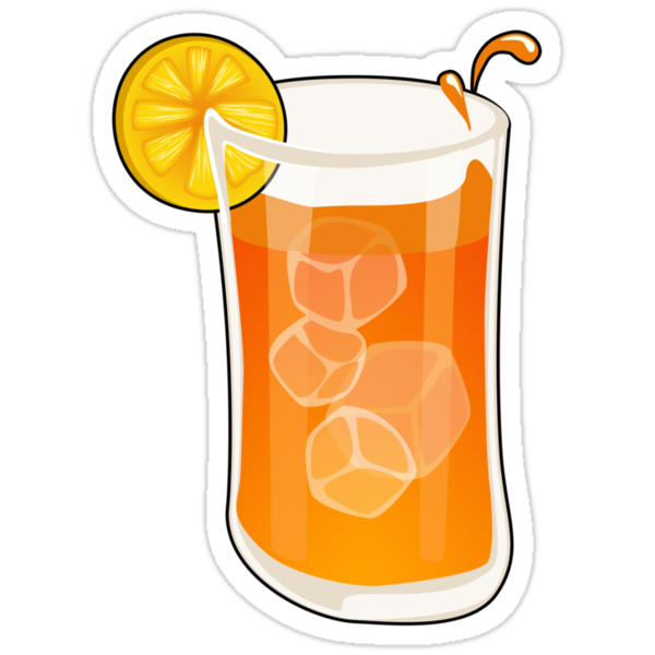 "Cartoon Ice tea" Stickers by mdkgraphics | Redbubble