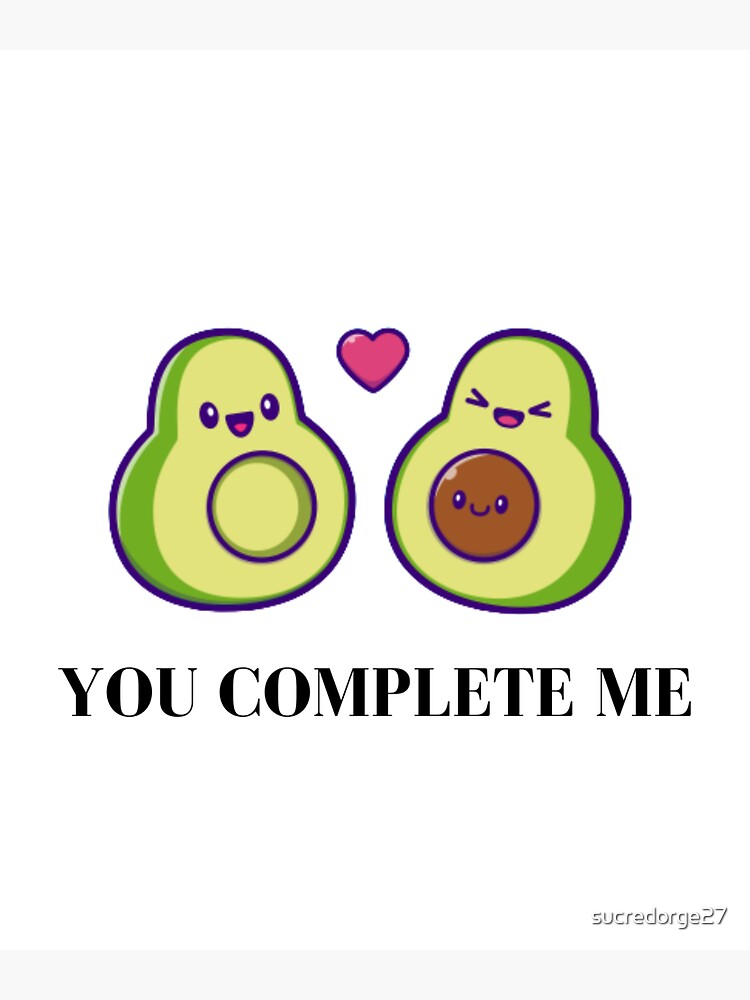 You Complete Me Sticker For Sale By Sucredorge Redbubble