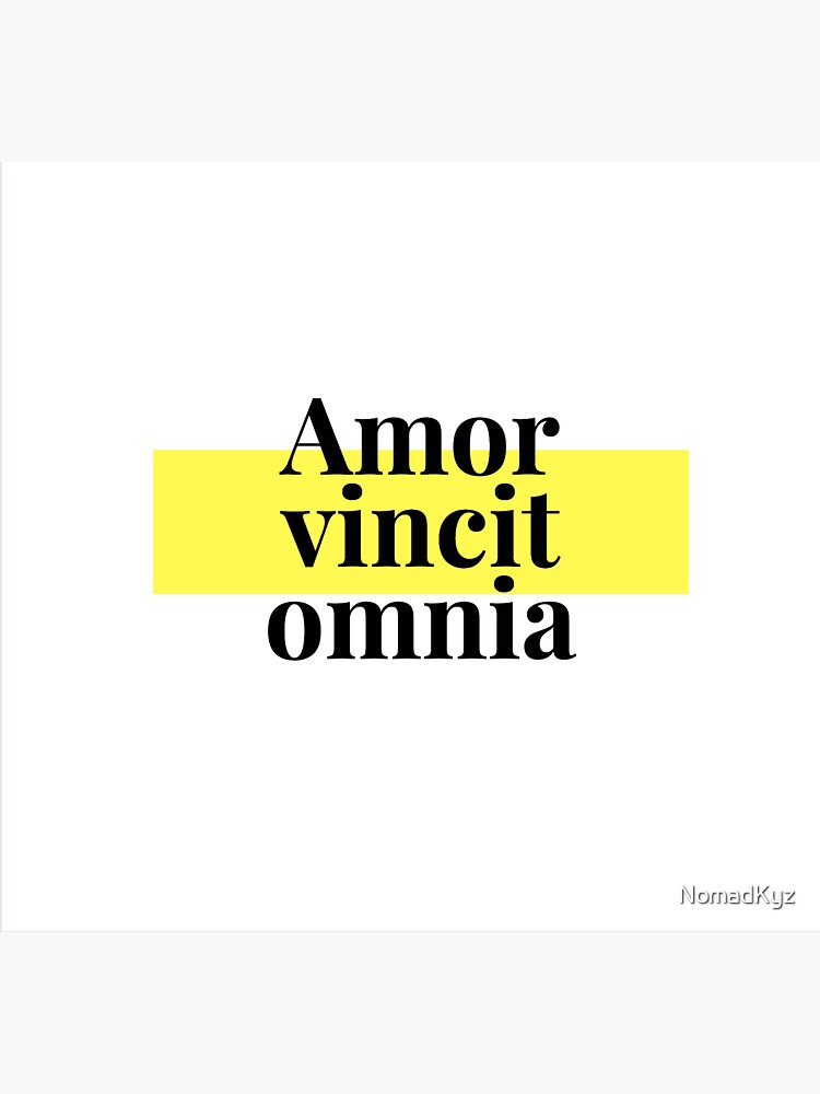 Amor Vincit Omnia Love Conquers All Sticker For Sale By Nomadkyz