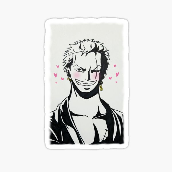 Zoro One Piece Sticker For Sale By Flamingo Ae Redbubble