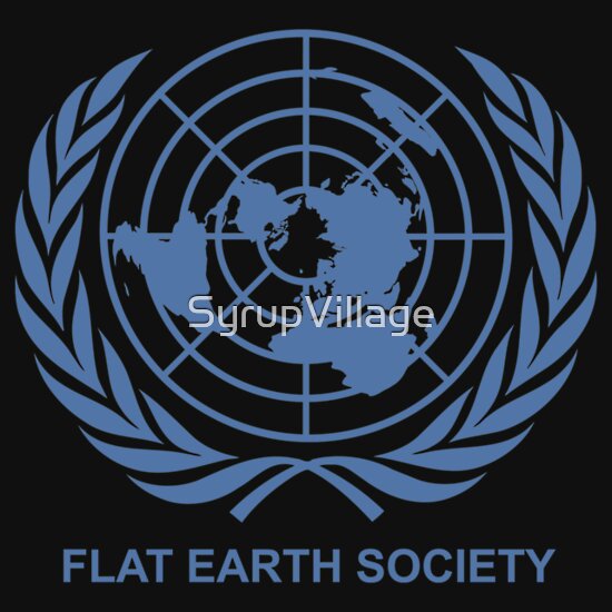 flat earth society t shirt