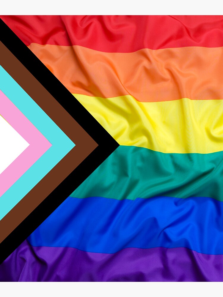 Pegatina Progreso Bandera Del Orgullo Lgbt Nueva Bandera Del Orgullo