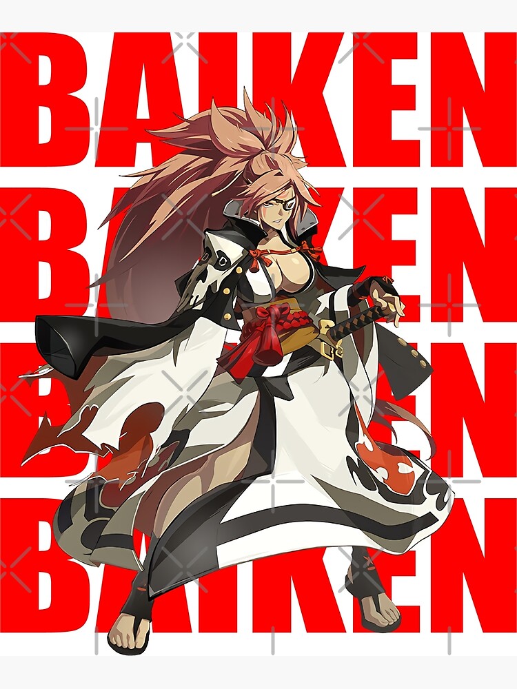 Guilty Gear Baiken Color 2 Poster By Turnerbill Redbubble