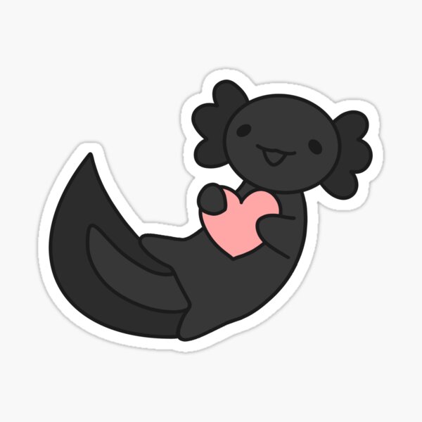 Heart Axolotl Sticker For Sale By Nnetso Redbubble