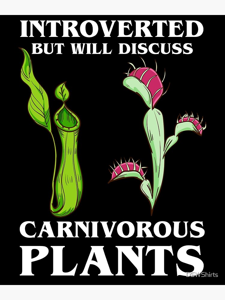 Carnivorous Plants Gifts Men Northern Pitcher Venus Fly Trap Poster